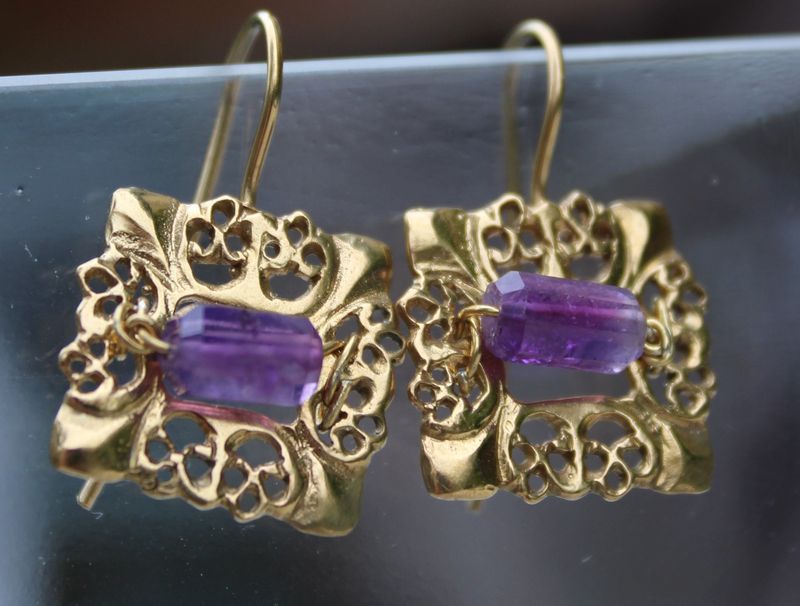late roman opus interrasile earrings late roman opus interrasile earrings