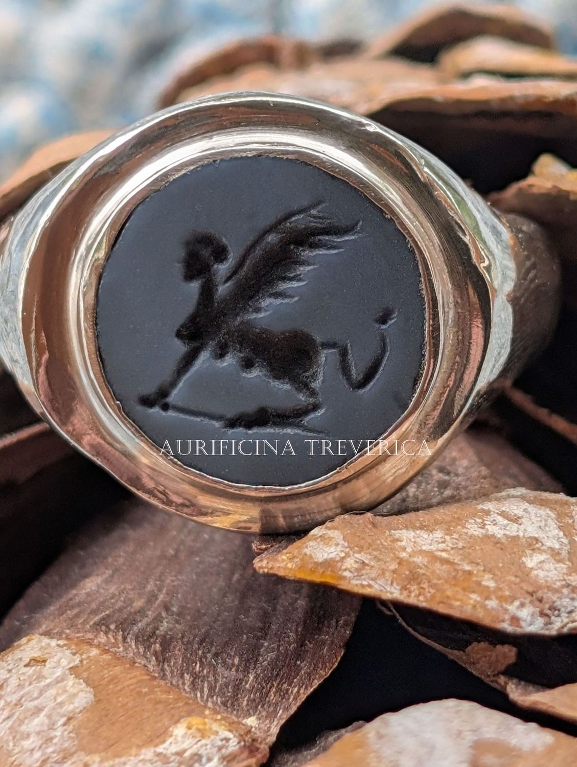 römischer Siegelring Sphinx