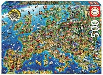 Puzzle EDUCA 500 Mapa da Europa