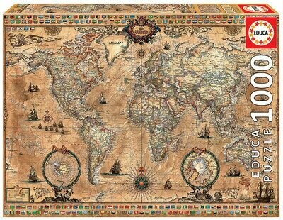 Puzzle EDUCA 1000 Mapa Múndi