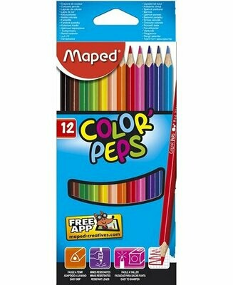 Lápis Cor Maped Color'Peps 12