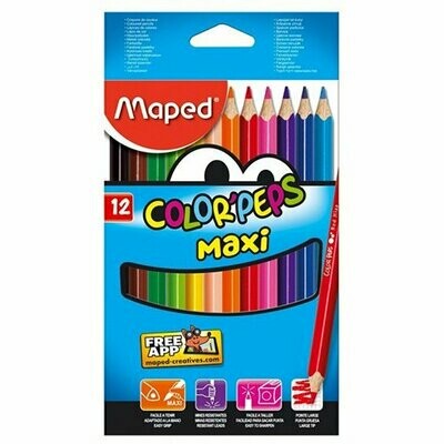Lápis Cor Maped Color'Peps Maxi 12