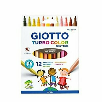 Marcadores Giotto Turbo Color Skin Tones 12
