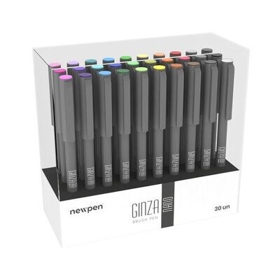 Ginza Nano Brush Pen em display c/30 unidades