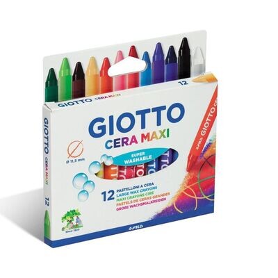 Lápis Cera Giotto 12 Maxi