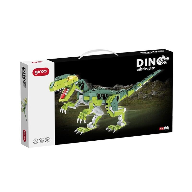 Giros Encaixes Dino Velociraptor