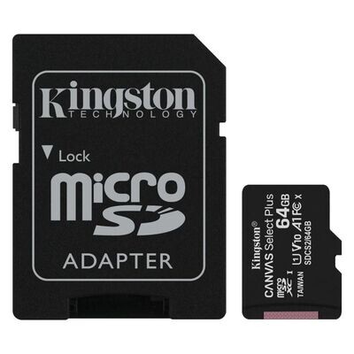 Cartão Micro SD Kingston 64GB