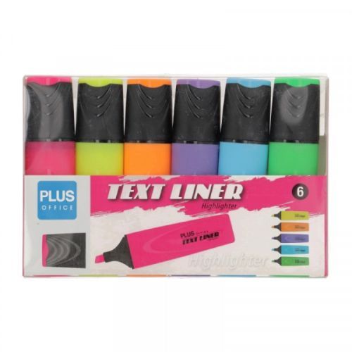 Sublinhador Plus Office Text Liner Pack Neon