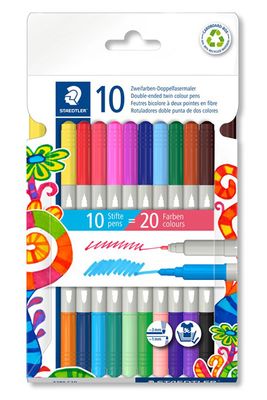 Marcador Staedtler Twin 10