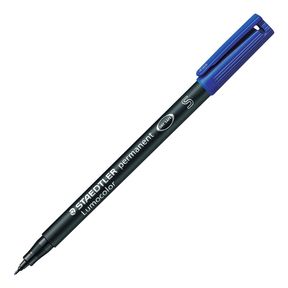 Marcador Staedtler Lumocolor Permanente Azul, Espessura: S