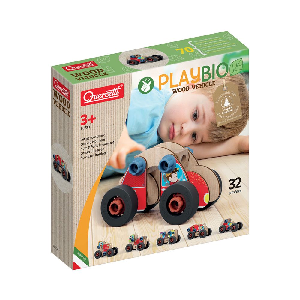 Playbio Veículo Madeira 32 Pcs