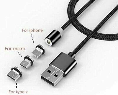 Magnetic Charging Cable with 3 connectors (3 in 1) Magnetic Charging Cable with 3 connectors (3 in 1)