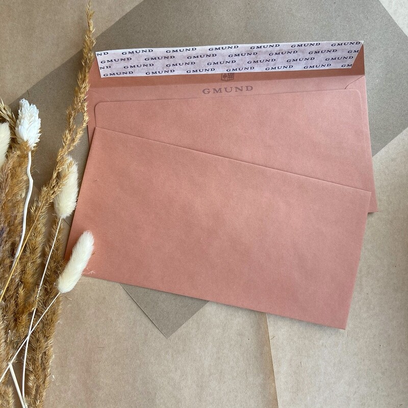 Терракотовый конверт 11x22 см