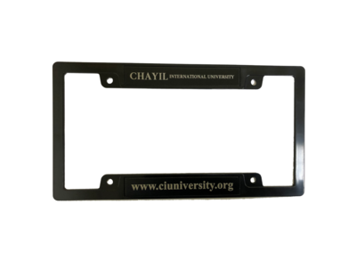 CiU Black License Plate Frame