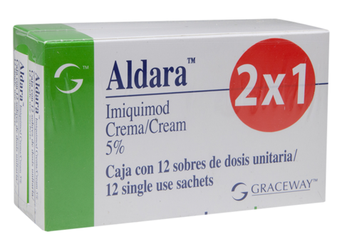 ALDARA CREMA 2X1 6 SOBRES MG AL 5%