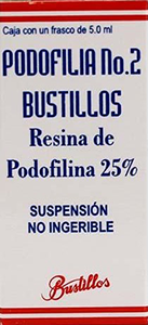 BUSTILLOS PODOFILINA NÚMERO DOS DE 5 ML