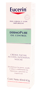 EUCERIN DERMOPURE OIL CONTROL CREMA FACIAL ACCIÓN INTENSIVA NOCHE 40 ML