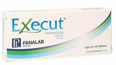 EXECUT HIDROXIZINA 10 MG C/30TABLETAS