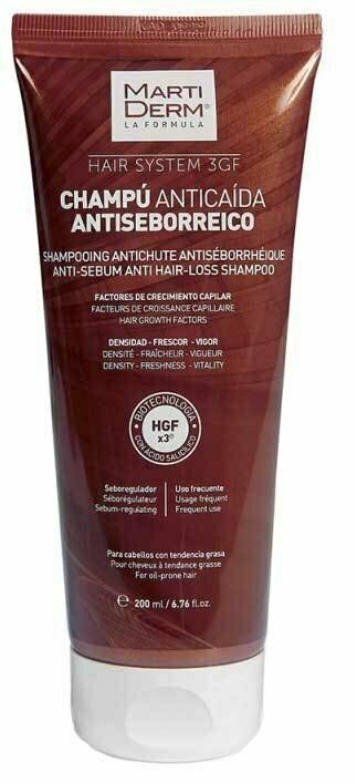 MARTIDERM HAIR SYSTEM 3GF SHAMPOO ANTICAIDA ANTISEBORREICO 200 ML