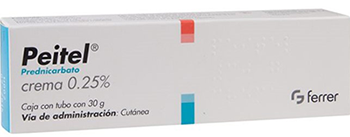 PEITEL (PREDNICARBATO) CREMA 0.25% 30 GRAMOS
