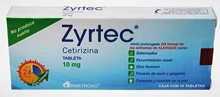 ZYRTEC 10 MG C/10 TABLETAS