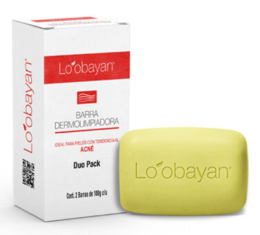 LOOBAYAN BARRA ACNE DUO PACK 100 GRAMOS C/U