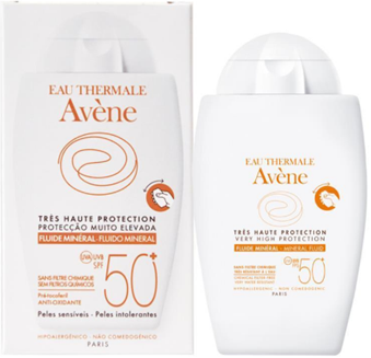 AVENE MINERAL PROTECTOR SOLAR FLUIDO S/COLOR SPF 50+ 40 ML