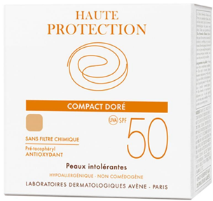 AVENE COMPACTO BLOQUEADOR MINERAL DORADO FPS 50 DE 10 GRAMOS AVENE COMPACTO BLOQUEADOR MINERAL DORADO FPS 50 DE 10 GRAMOS