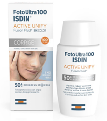 ISDIN FOTOPROTECTOR FOTO ULTRA 100 ACTIVE UNIFY FLUIDO SIN COLOR FPS 50+ 50 ML