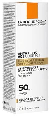 LA ROCHE ANTHELIOS FOTOPROTECTOR AGE-CORRECT SIN COLOR SPF 50+ 50 ML