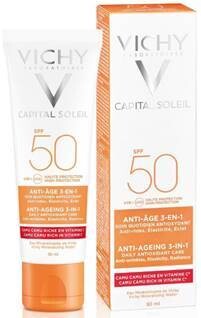 VICHY IDEAL SOLEIL FOTOPROTECTOR ANTI EDAD SPF 50+ 50 ML