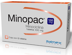 MINOPAC 100 MG C/12 TABLETAS