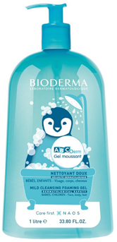ABCDERM GEL ESPUMOSO SUAVE ROSTRO CUERPO CABELLO 1 LITRO