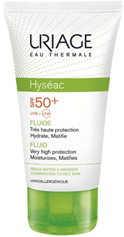 URIAGE HYSEAC PROTECTOR SOLAR FLUIDO SPF 50+ DE 50 ML