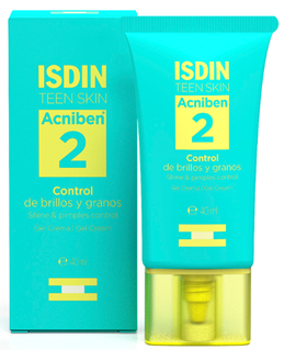 ISDIN TEEN SKIN ACNIBEN 2 GEL CREMA FACIAL CONTROL BRILLOS GRANOS 40 ML