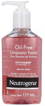 NEUTROGENA GEL LIMPIADOR FACIAL OIL FREE 177 ML