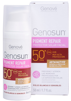 GENOVE GENOSUN PIGMENT REPARADOR PROTECTOR SOLAR FACIAL FPS 50+ 50  ML