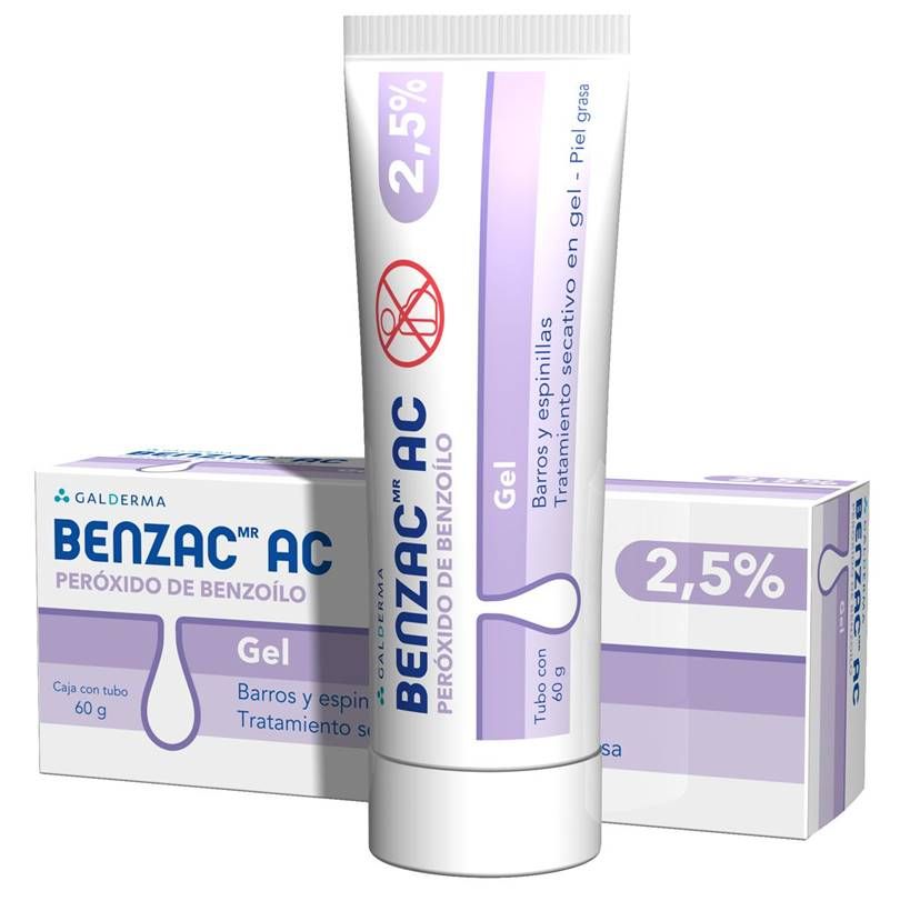 BENZAC AC GEL 2.5% 60 GRAMOS