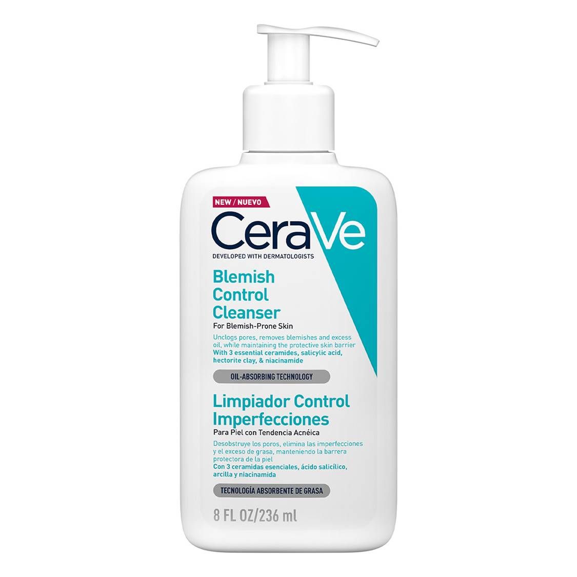 CERAVE BLEMISH CONTROL LIMPIADOR ANTI IMPERFECCIONES 236 ML