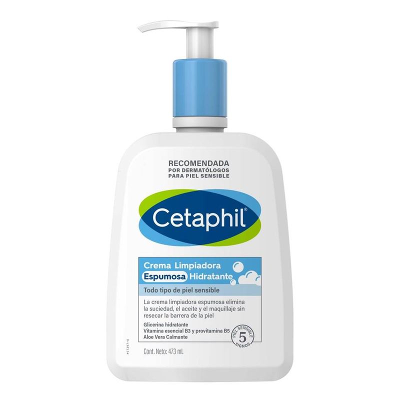CETAPHIL CREMA LIMPIADORA ESPUMOSA HIDRATANTE 473 ML