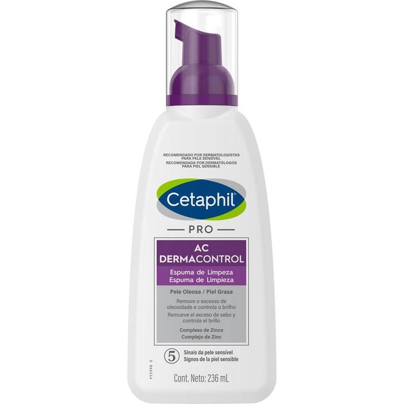 CETAPHIL PRO AC DERMACONTROL ESPUMA DE LIMPIEZA FACIAL 236 ML