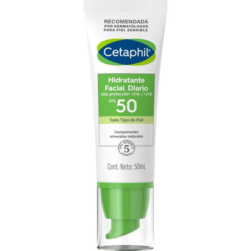 CETAPHIL LOCIÓN HIDRATANTE FACIAL FPS 50 DE 50 ML