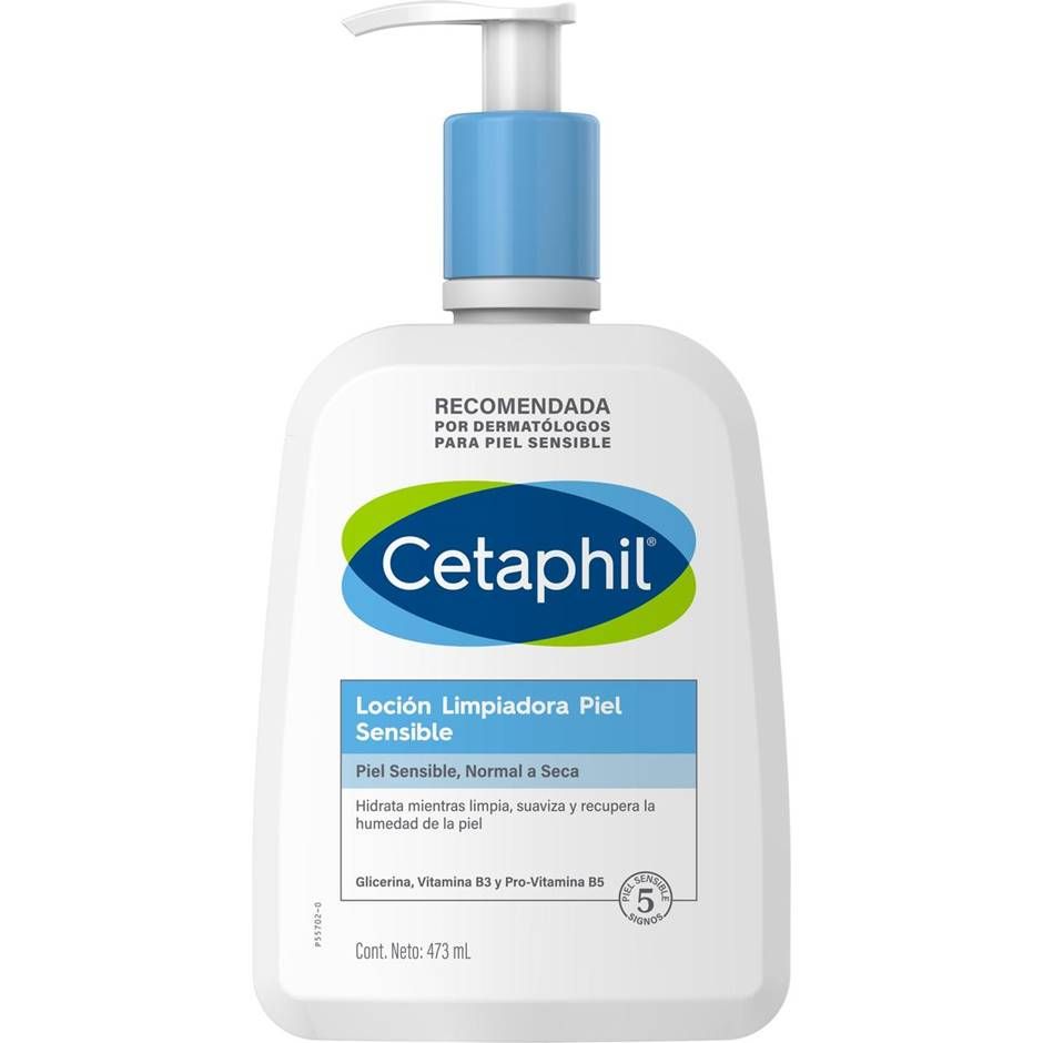 CETAPHIL LOCIÓN LIMPIADORA PIEL SENSIBLE NORMAL SECA 473 ML