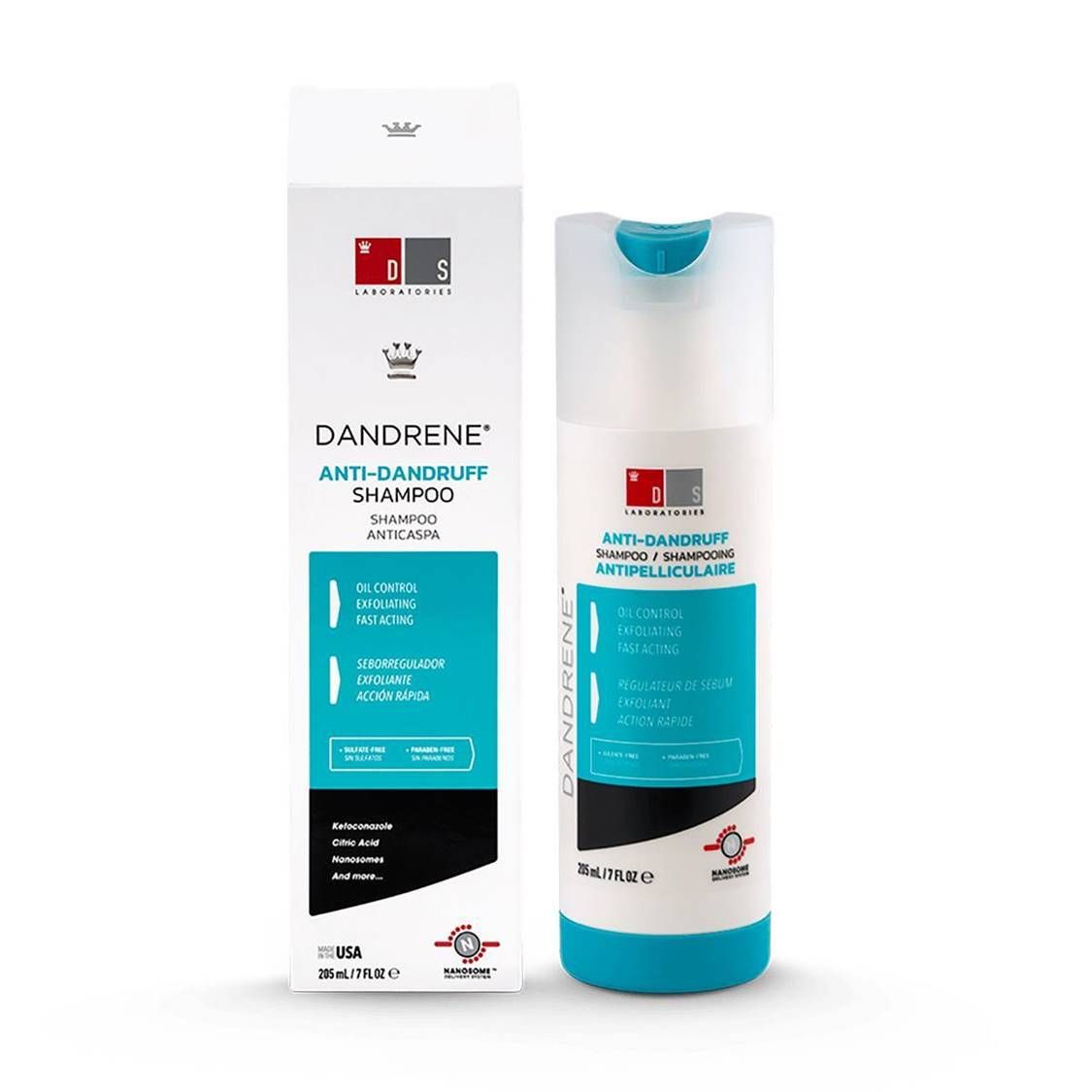 DS DANDRENE SHAMPOO ANTI-CASPA CABELLO GRASO 180 ML