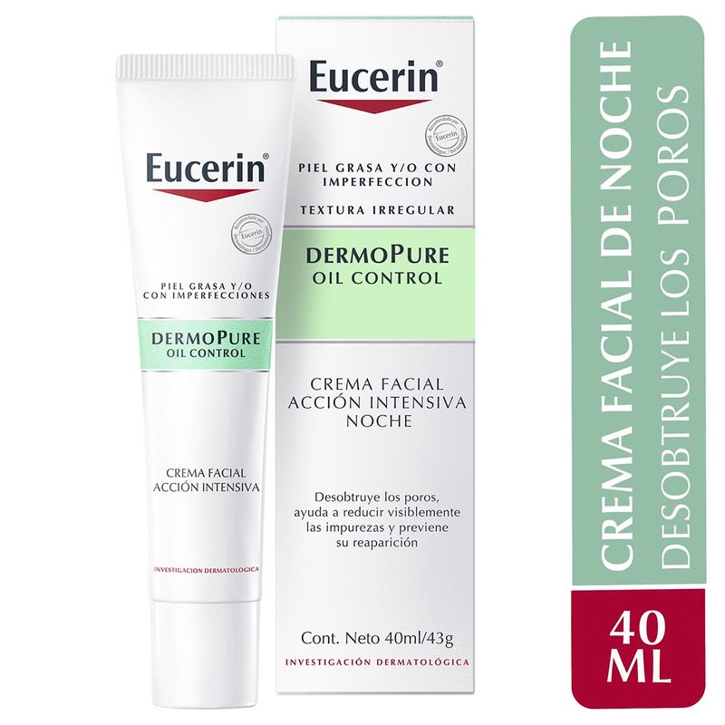 EUCERIN DERMOPURE OIL CONTROL CREMA FACIAL ACCIÓN INTENSIVA NOCHE 40 ML