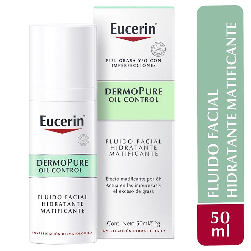 EUCERIN DERMOPURE OIL CONTROL FLUIDO FACIAL HIDRATANTE MATIFICANTE 50 ML