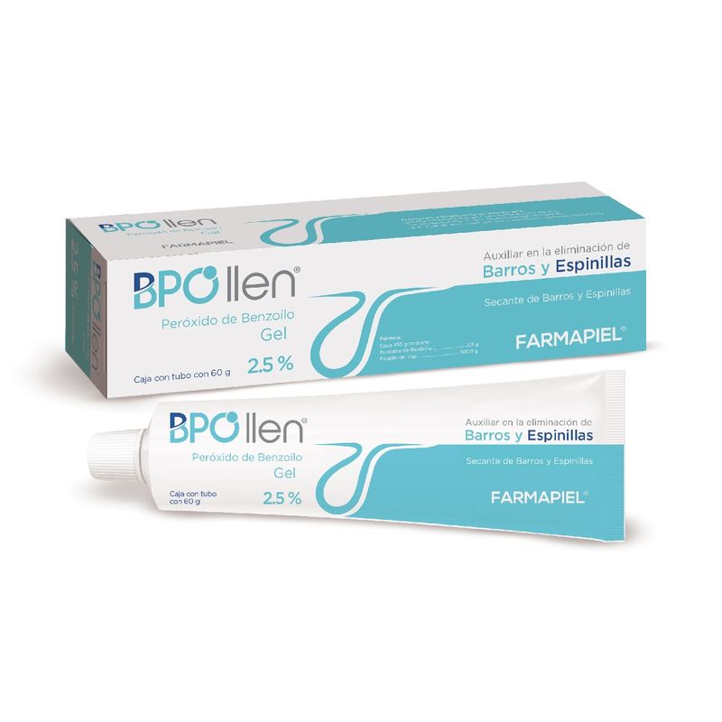 FARMAPIEL BPOLLEN GEL 2.5% PEROXIDO BENZOILO 60 GRAMOS