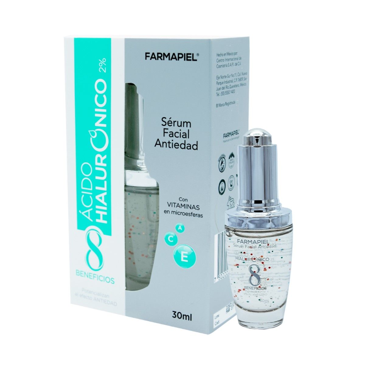 FARMAPIEL AH8 SERUM FACIAL ÁCIDO HIALURONICO 2% 30 ML