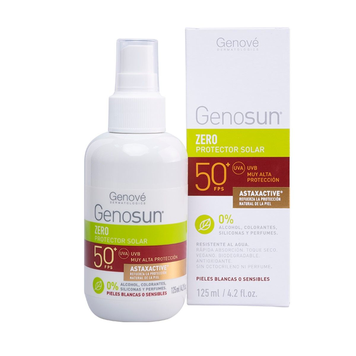 GENOVE FOTOPROTECTOR GENOSUN ZERO SPRAY FPS 50+ DE 125 ML