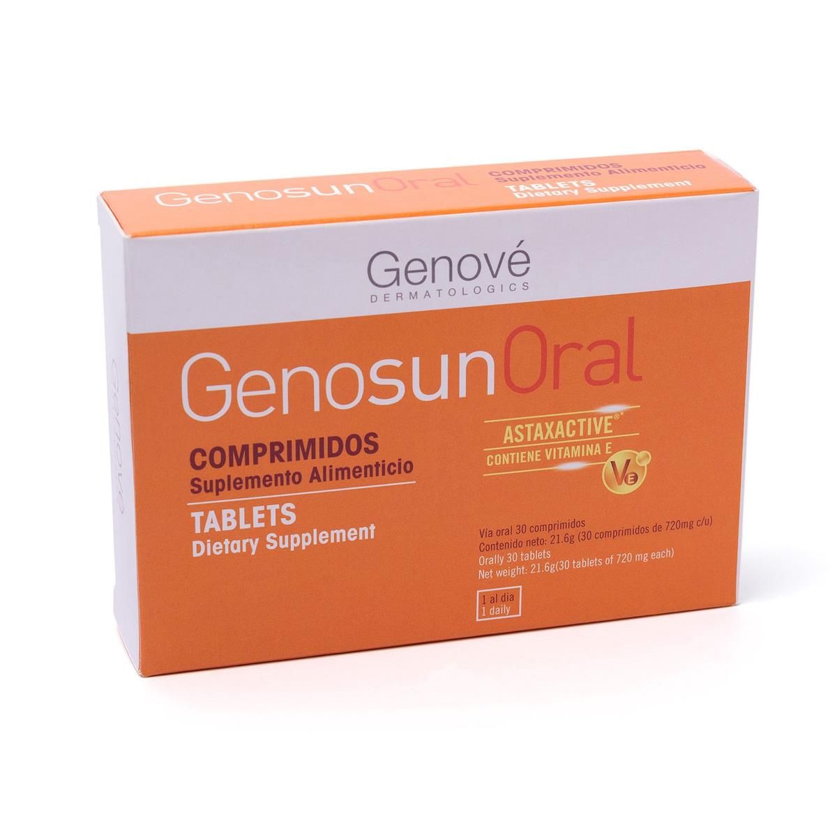 GENOVE GENOSUN ORAL 30 TABLETAS